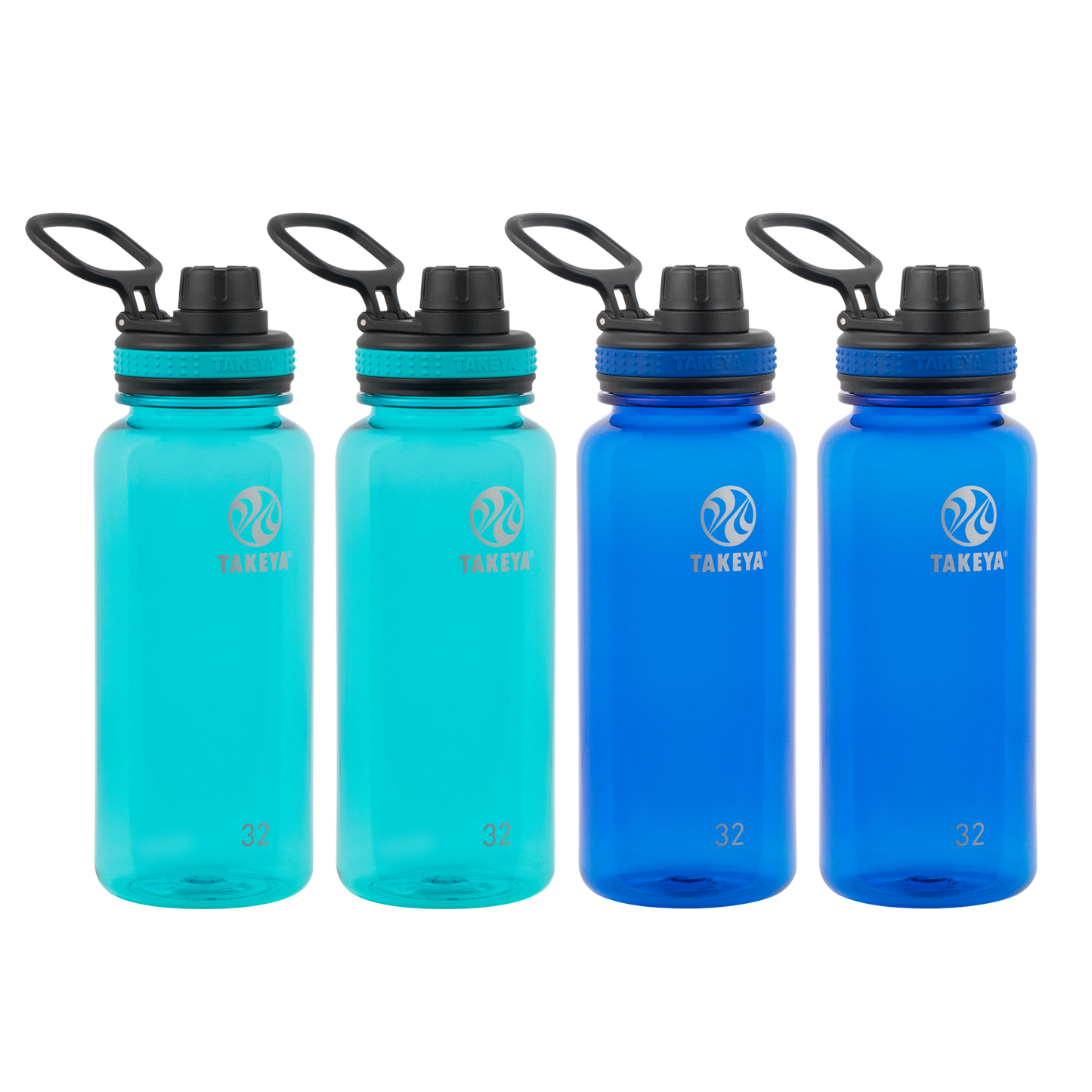 tritan-water-bottle-with-spout-lid-4-pack-b1 50276-Tritan-Spout-32-4pk-Ocean-Royal-angle.png