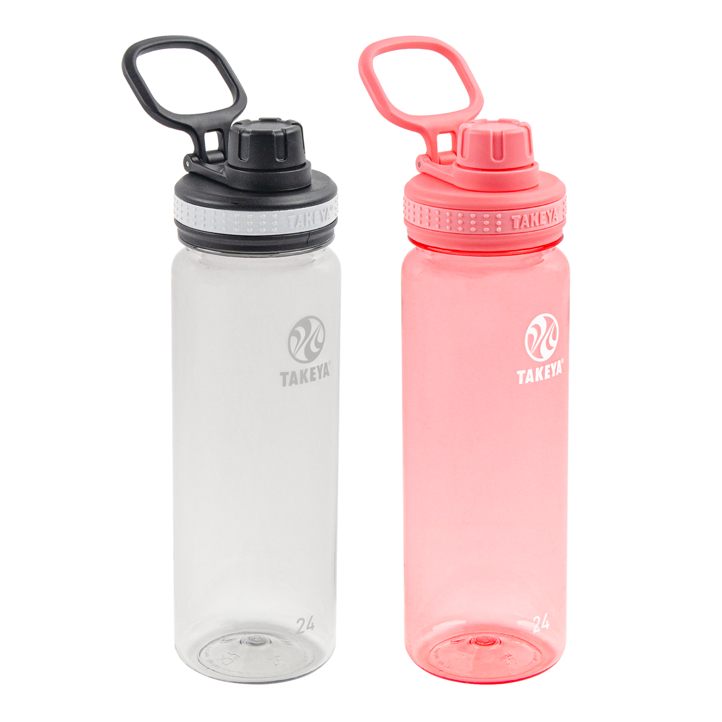 tritan-water-bottle-bundle-with-spout-lid-2-pack-v1 51689-Tritan-Spout-24-2pk-Clear-FlutterPink-angle_2e2a67e8-7240-4517-90e1-85605eacf4b2.png