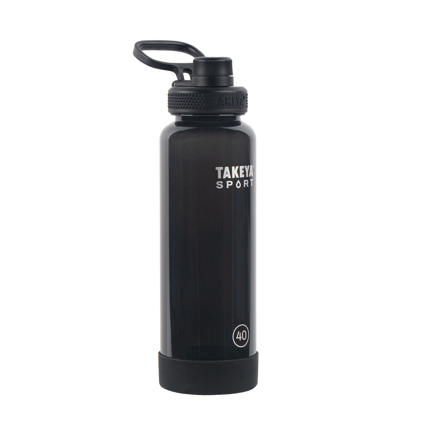 tritan-sport-water-bottle-with-spout-lid-c6 52023-TKS-Tritan-Spout-40-GrandSlamBlack-frontangle.png